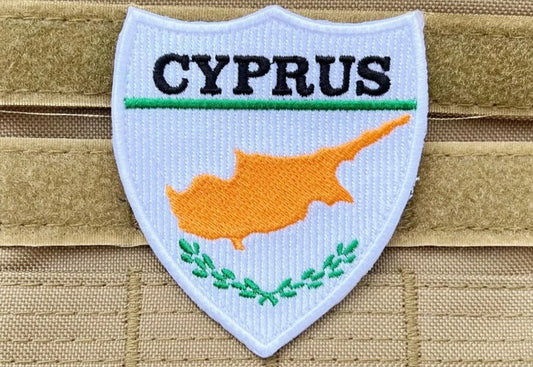 Cyprus Flag Patch (3 Inch) Velcro Badge (Hook + Loop)