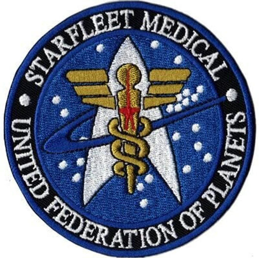 Starfleet Medical Patch (3.5 Inch)  Iron or Sew-on Badge Star Trek United Federation of Planets Costume Gift Patches
