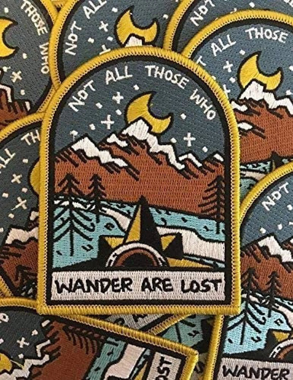 Not All Those Who Wander Are Lost Patch (4 Inch) Iron-on Badge