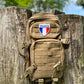 France Flag Velcro Patch (3 Inch) National Badge (Hook + Loop)