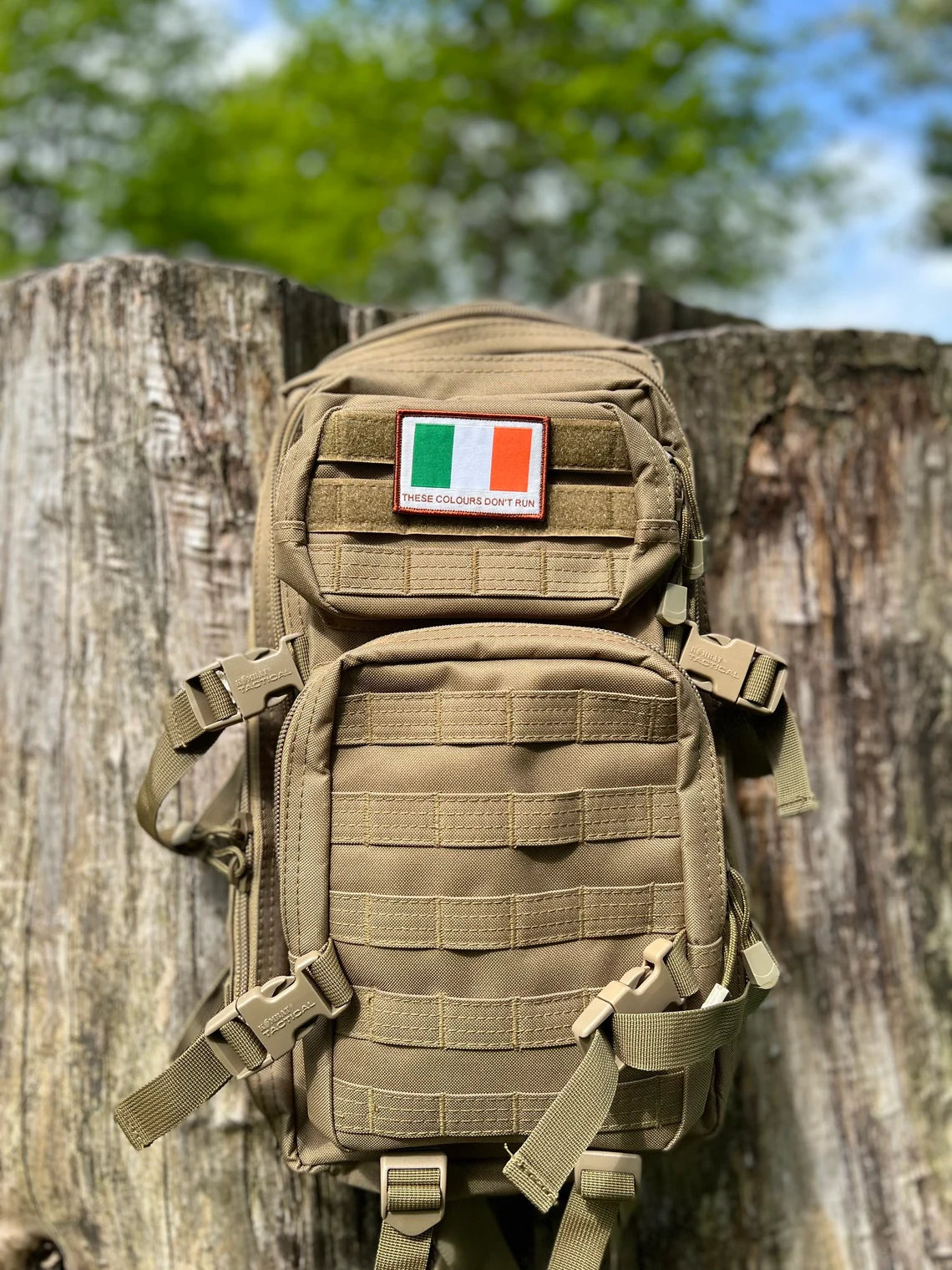 Ireland Flag Patch (3 Inch) Velcro Badge Tactical Morale Irish Army / Military / Airsoft / Paintball / Martial Arts Patches