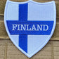 Finland Flag Patch (3 Inch) Velcro Badge (Hook + Loop)