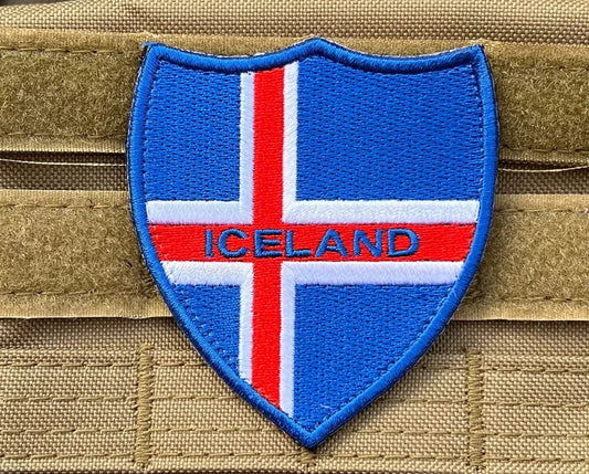 Iceland Flag Velcro Patch (3 Inch)