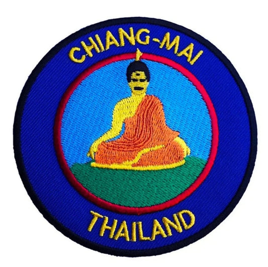 Chiang Mai Thailand Patch (3.5 Inch) Iron-on Badge