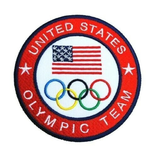 United States Olympic Team Patch (4 Inch) Iron-on Badge Team USA Olympics