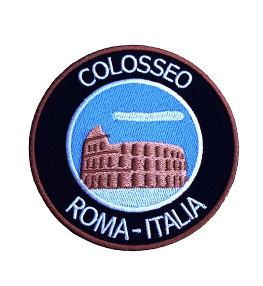 The Colosseum Patch (3.5 Inches) Rome Italy Italia Iron-on Badge