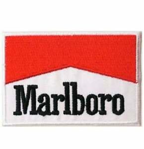 Marlboro Logo Patch (3.5 Inch) F1 Motor Racing Iron-on Badge