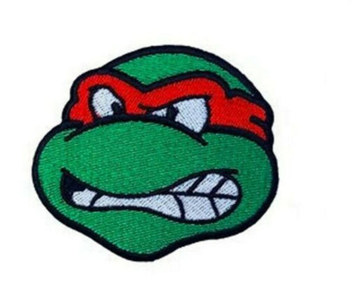 Raphael TMNT Patch (2.5 Inch) Iron-on Badge Red Teenage Mutant Ninja Turtles