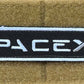 SpaceX Logo Patch (4 Inch) Velcro Badge (Hook + Loop) Nasa Space X Patches