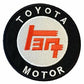 Toyota Patch (3.5) Iron-on Badge Rare Black Japanese Motor Racing Patches