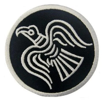 Viking Raven Banner Patch (3.25 Inch) Iron/Sew-on Badge Norse Odin God of War Patches