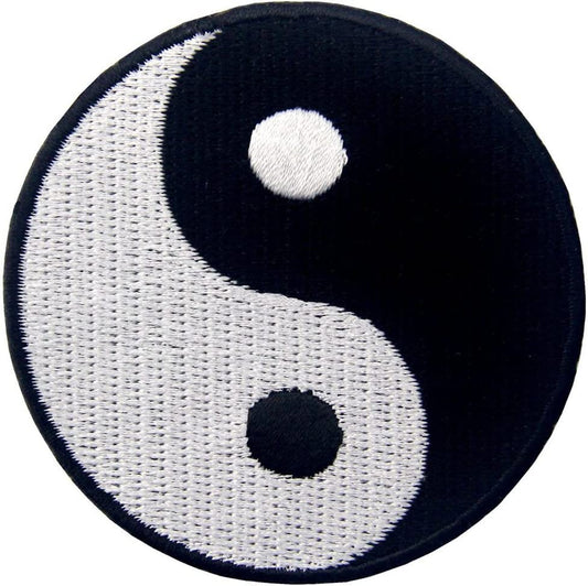 Yin and Yang Patch (3 Inch) Velcro Badge Taoism Symbol Karate MMA Airsoft Paintball Tactical Morale Patches